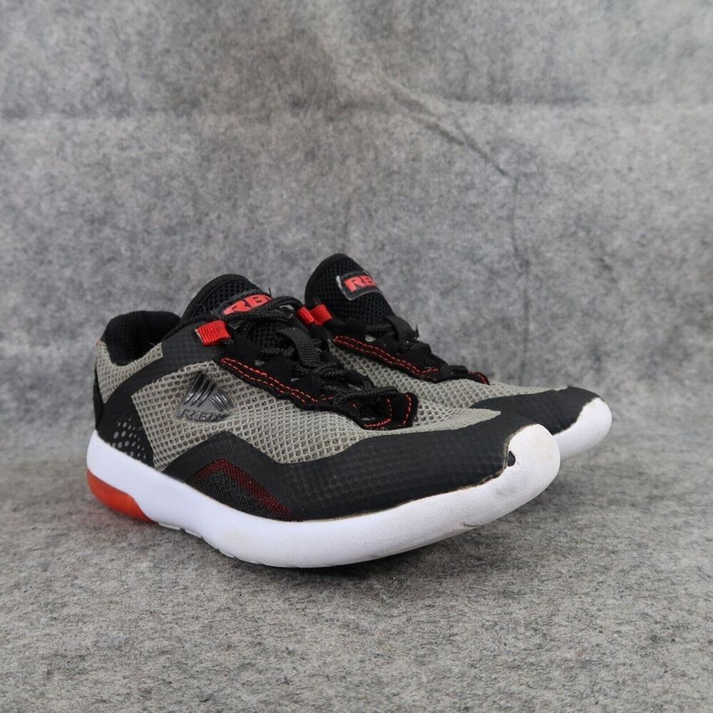 RBX Shoes Kids 1 Athletic Trainers Sneakers Active Run Casual Comfort Gray Black